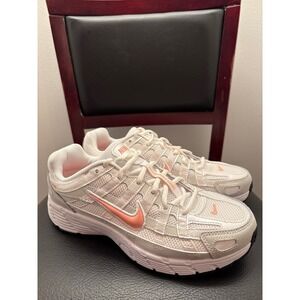 New Nike P-6000 Women's White Coral Running Sneakers Size 6.5 Youth 8 Women's